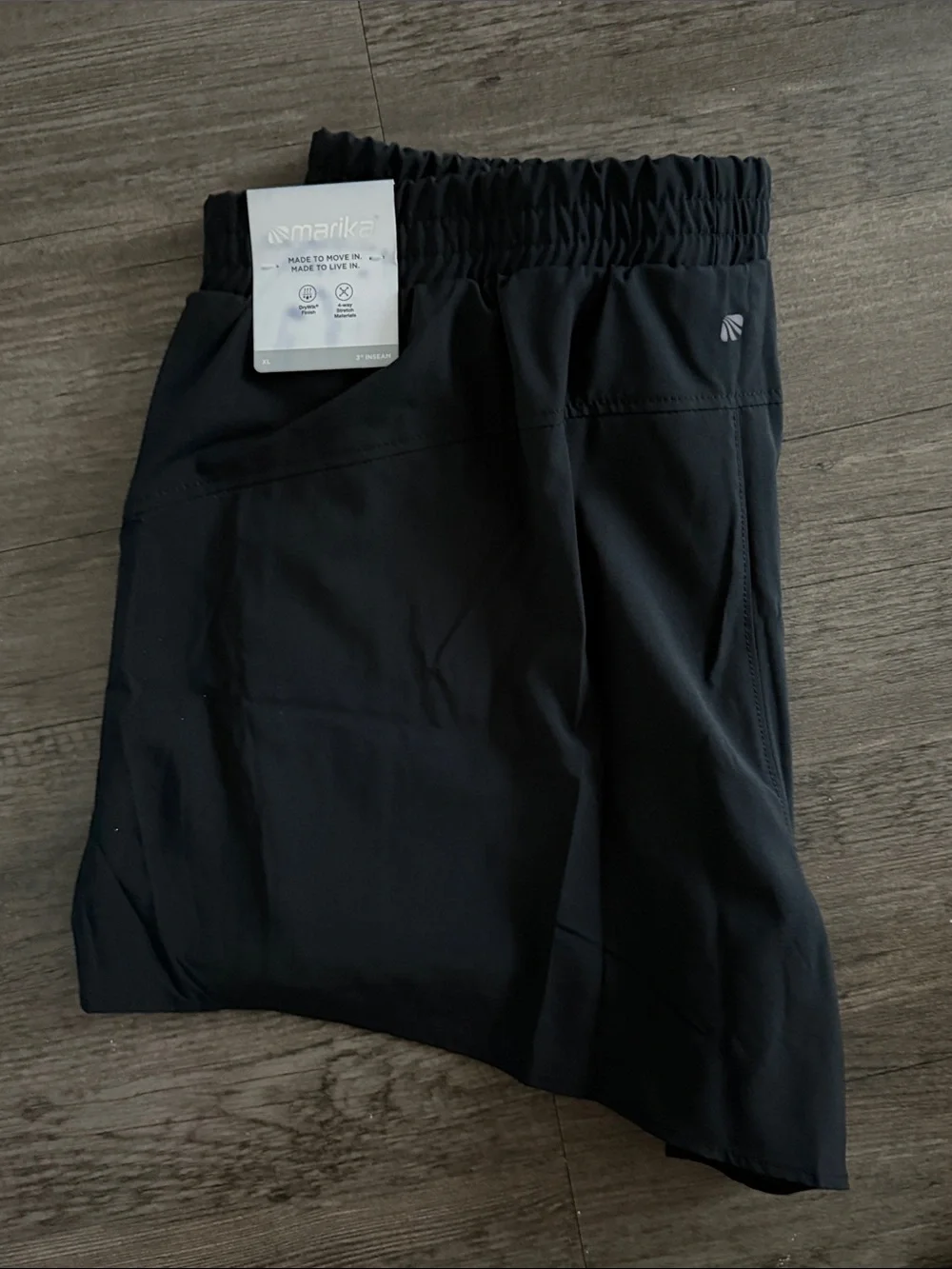 MARIKA Victoria black athletic shorts